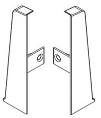 Заглушка левая/правая 303 Венге темный 70мм