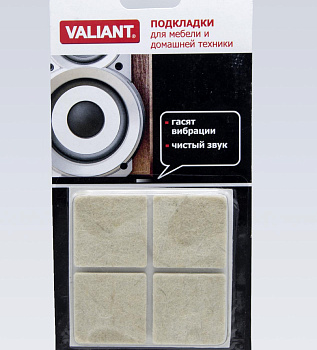 Подкладки п/мебель, 4 шт, 38х38, шерсть, WC4