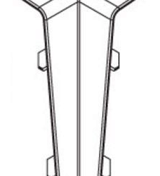 Угол внутренний 001 Белый 85мм
