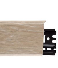 Плинтус со съемной панелью Дуб Песочный 70мм (42)